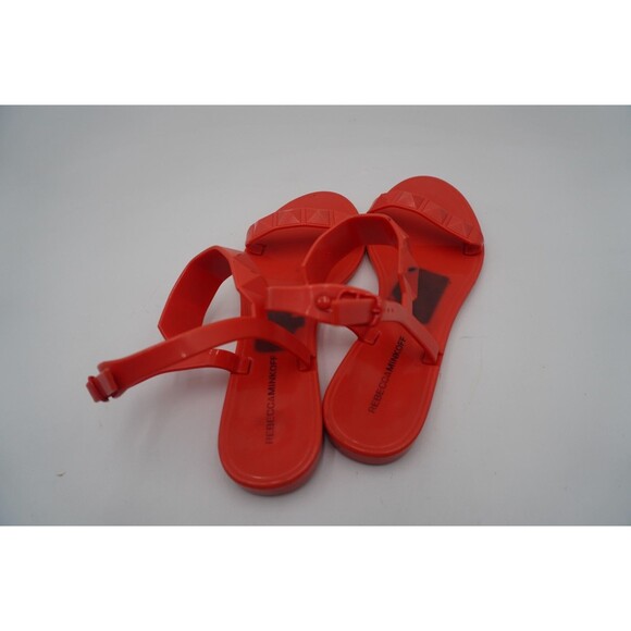 Rebecca Minkoff Jana Studded Jelly Ankle Strap Sandal Salmon Color Size 9.5/40 - Picture 9 of 13